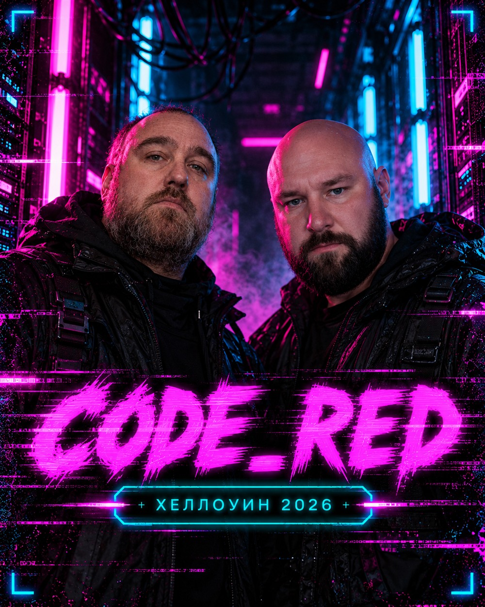 Code_Red — киберпанк-постер Хеллоуин 2026